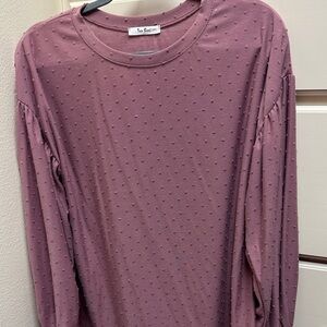 Tres Bien Mauve Long Sleeve Top